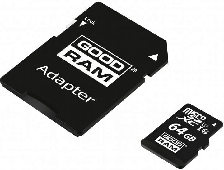 microSD GOODRAM M1AA / 64GB / SD adapter / M1AA-0640R12