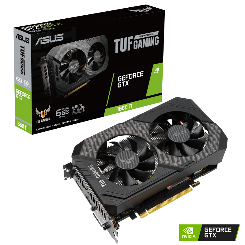 ASUS GeForce GTX 1660 Ti TUF Gaming EVO 6GB GDDR6 192bit / TUF-GTX1660TI-6G-EVO-GAMING