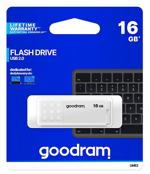 GOODRAM UME2 / 16GB USB2.0 White