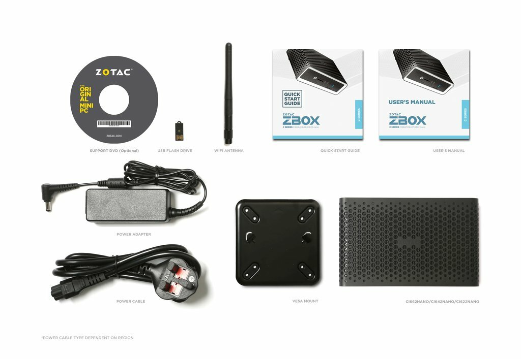 ZOTAC ZBOX-CI622NANO-BE / Core i3-10110U / Barebone