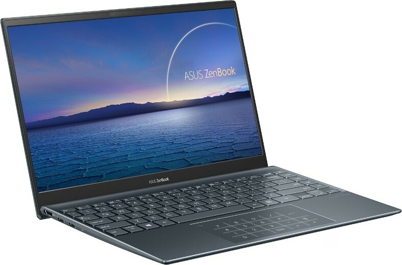 ASUS ZenBook 14 UM425UA / 14" FullHD NanoEdge / AMD Ryzen 5 5500U / 8GB RAM / 512GB NVMe / Radeon Vega / Number Pad / Pine Grey / Linux DOS