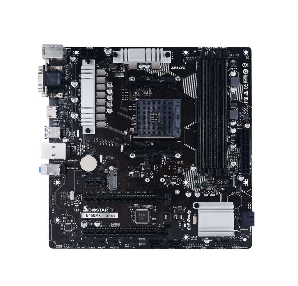 Biostar B450MX / mATX Socket AM4 Dual 4x DDR4 4333+