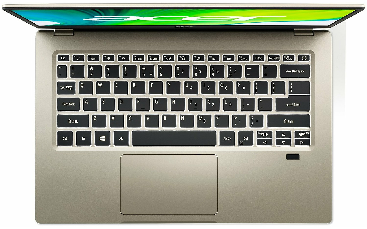 ACER Swift 1 SF114-34 / 14.0" IPS FullHD / Pentium Silver N6000 / 8GB LPDDR4 / 256GB NVMe / No OS / Gold