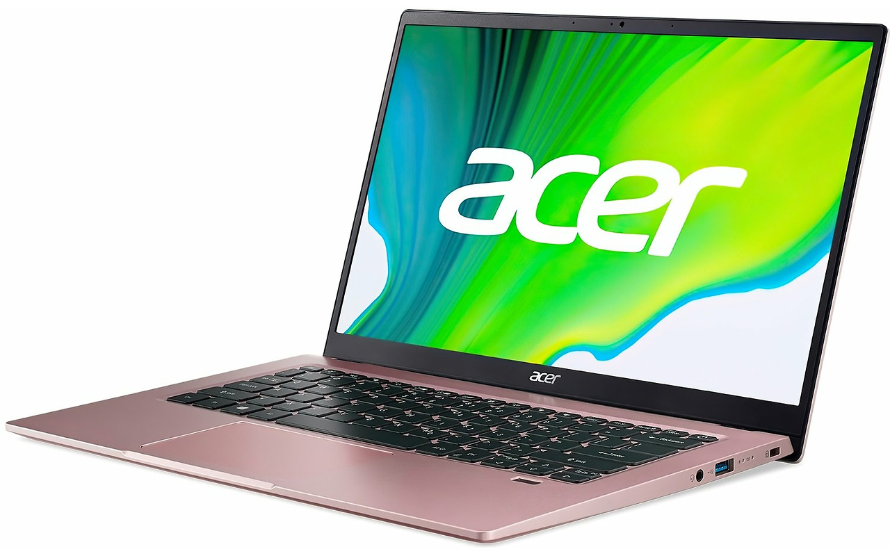 ACER Swift 1 SF114-34 / 14.0" IPS FullHD / Pentium Silver N6000 / 8GB LPDDR4 / 256GB NVMe / No OS / Pink