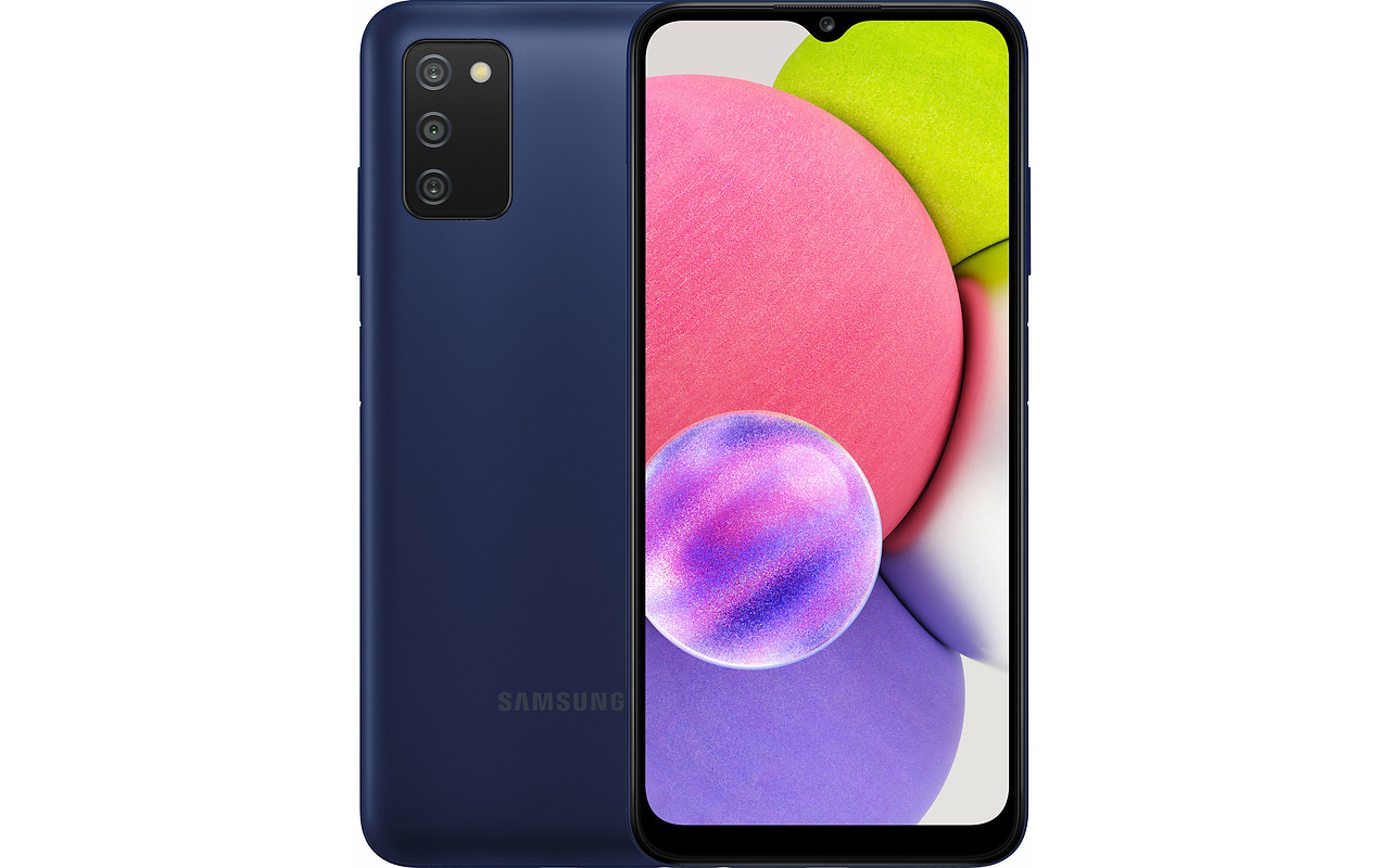Samsung Galaxy A03s / 6.5'' PLS LCD / Helio P35 / 4Gb / 64Gb / 5000mAh / Blue