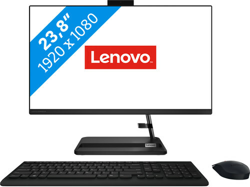 Lenovo IdeaCentre 3 24ITL6 / 23.8'' FullHD / Core i5-1135G7 / 8GB DDR4 / 512GB NVMe / DOS / Black
