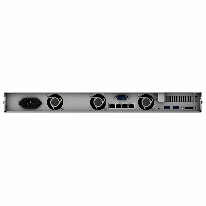 Synology RS820RP+ / Atom C3538 / 2Gb DDR4 / 4x 3.5" HDD/2.5'' SSD / 4x 1GbE LAN / 2x 150W PSU /