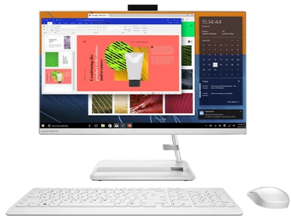 Lenovo IdeaCentre 3 24ALC6 / 23.8" FullHD IPS / Ryzen 3 5300U / 8GB DDR4 / 256GB NVMe / Radeon / No OS / White