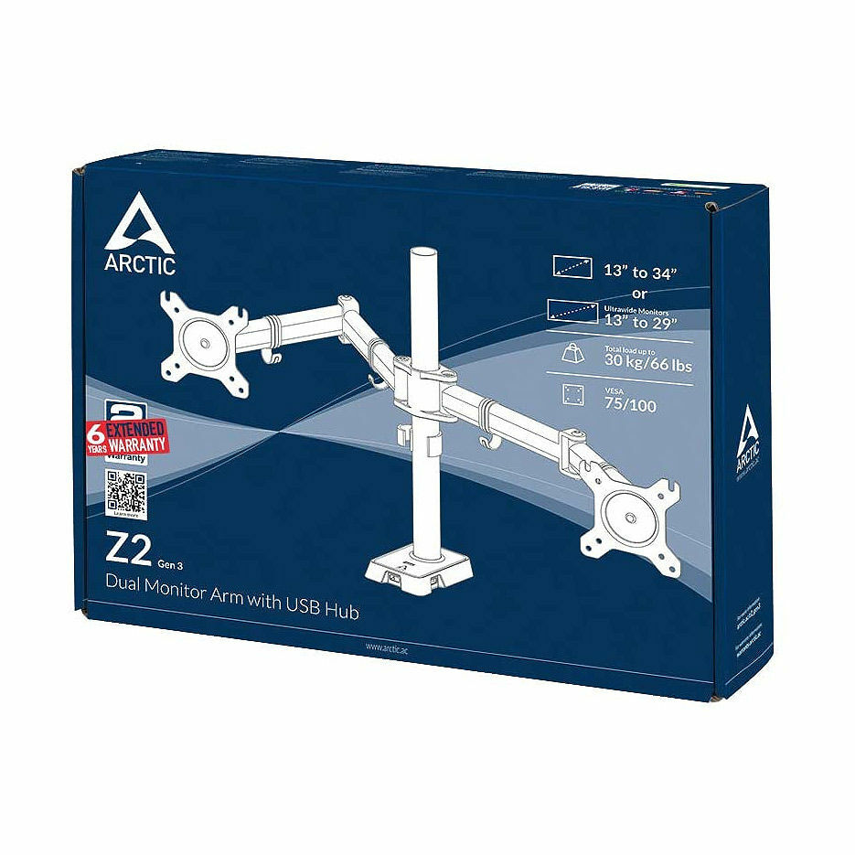 Arctic Z2 Gen 3 Monitor Arm for 2 monitors