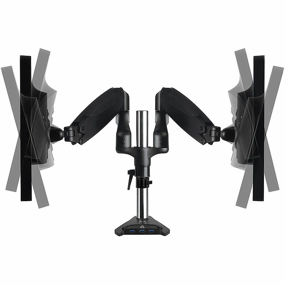 Arctic Z2-3D Gen 3 Desk Mount Gas Spring Dual Monitor Arm for 2 monitors