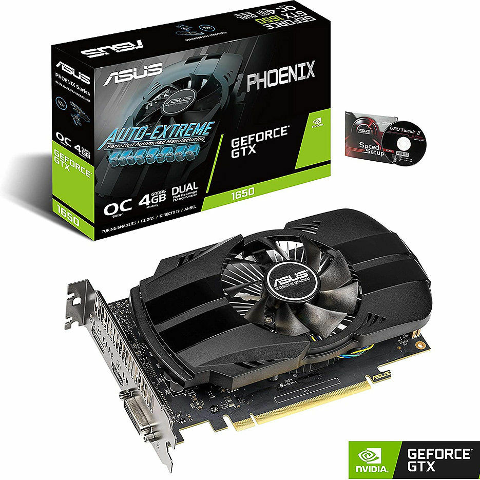ASUS GeForce GTX1650 4GB GDDR5 128bit / PH-GTX1650-O4G