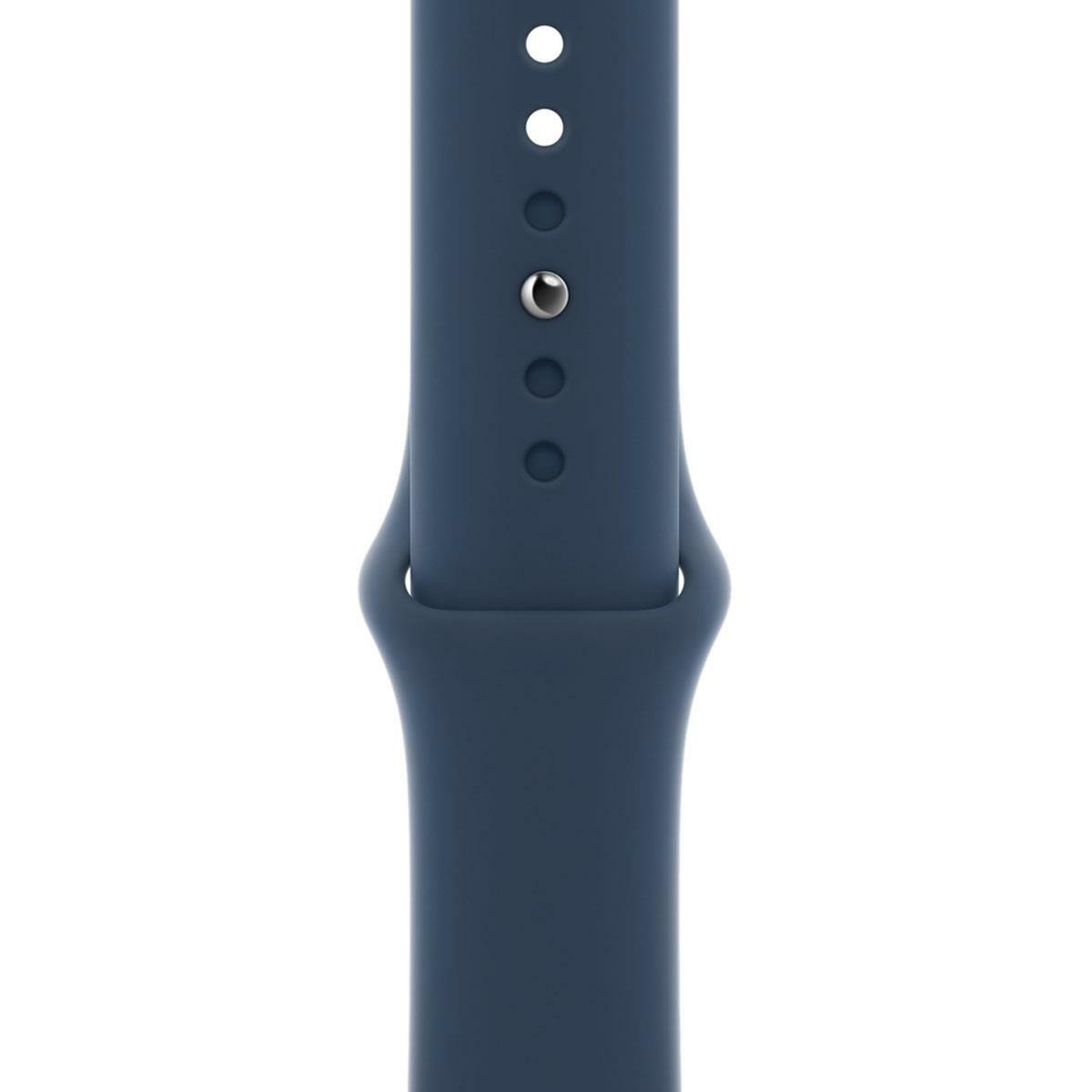 Apple Watch SE 40mm Aluminum Case with Abyss Blue Sport Band Blue