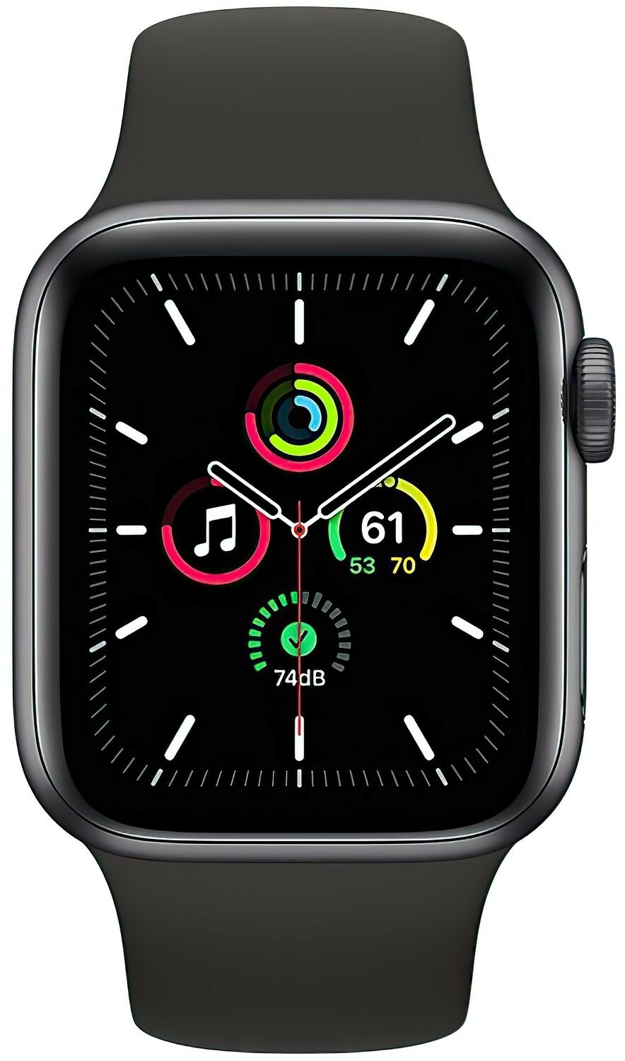 Apple Watch SE 40mm Aluminum Case with Midnight Sport Band