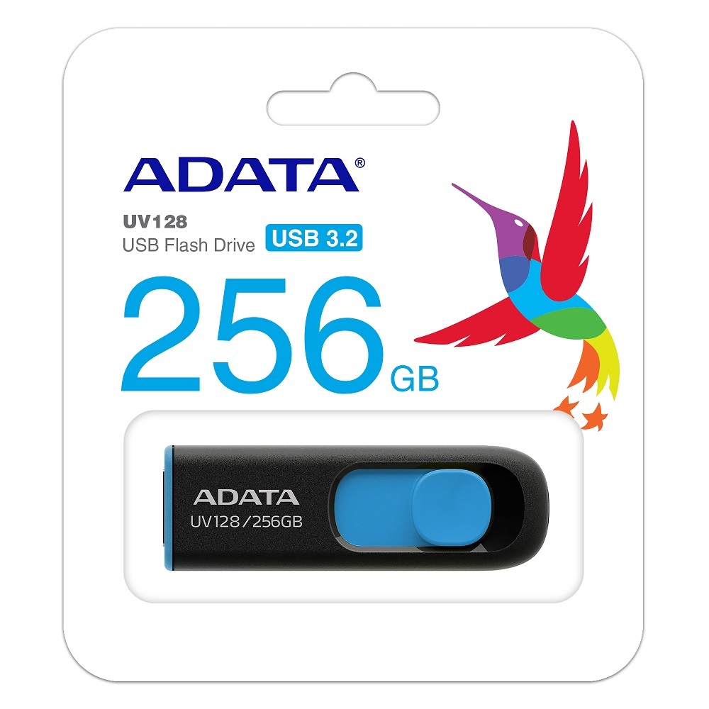 ADATA DashDrive UV128 / 256GB / Black Blue