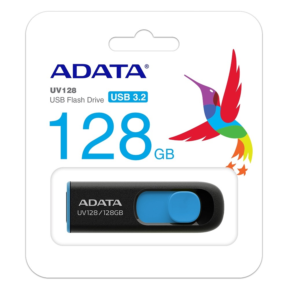 ADATA DashDrive UV128 / 128GB / Black Blue