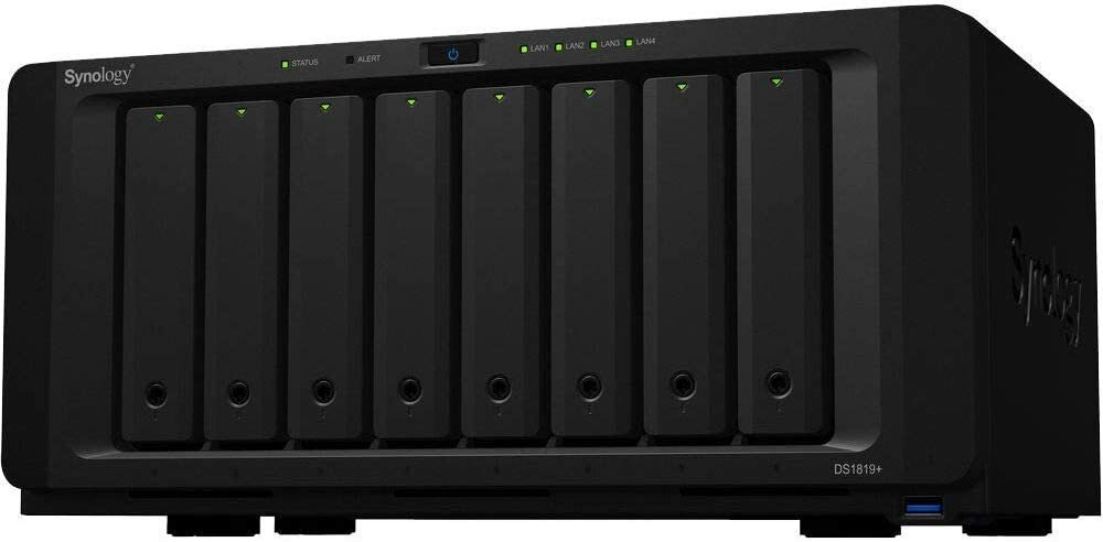 Synology DS1819+ / Atom C3538 / 4GB DDR4 / 8x 3.5'' / 4x 1GbE /