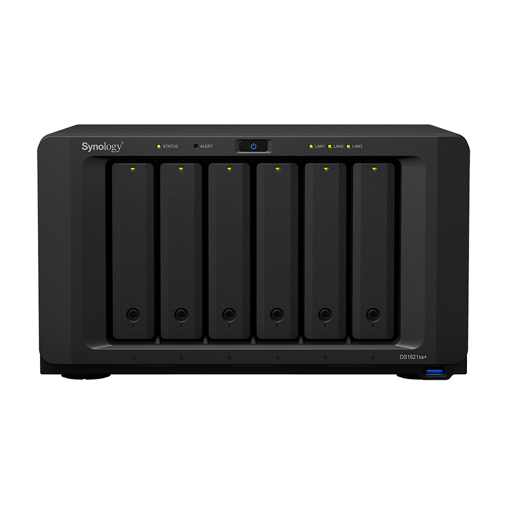 Synology DS1621xs+ / Xeon D-1527 / 8GB DDR4 ECC / 6x 3.5'' / 2x M.2 / 1x 10GbE + 2x 1GbE / 250W /