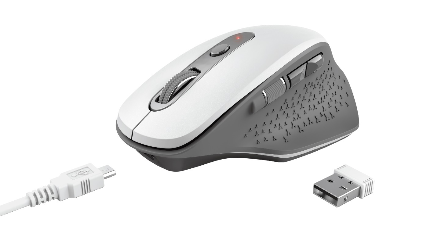 Trust Ozaa Rechargeable Wireless Mouse White