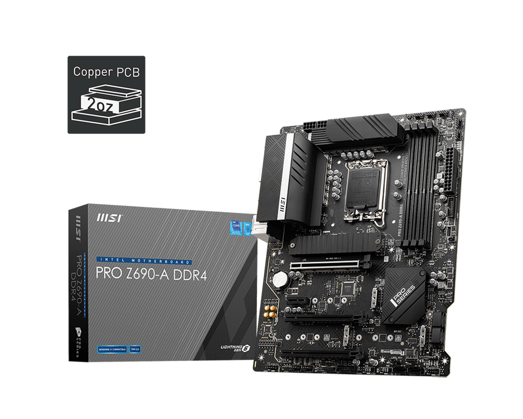 MSI PRO Z690-P DDR4 / ATX Socket 1700 4x DDR4 5200