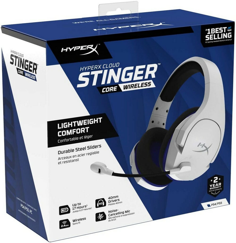 HyperX Cloud Stinger Core PS4 / HHSS1C-KB-WT/G
