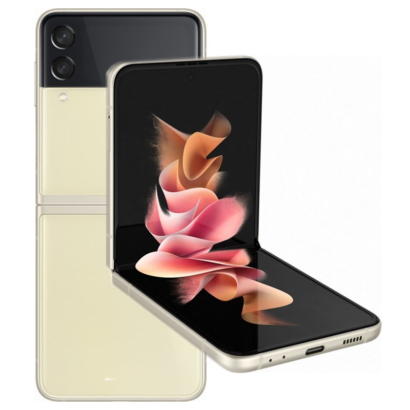 Samsung Galaxy Z Flip3 5G / Foldable 6.7 Dynamic AMOLED + 1.9 Super AMOLED / Snapdragon 888 / 8GB / 128GB / 3300mAh / Gold
