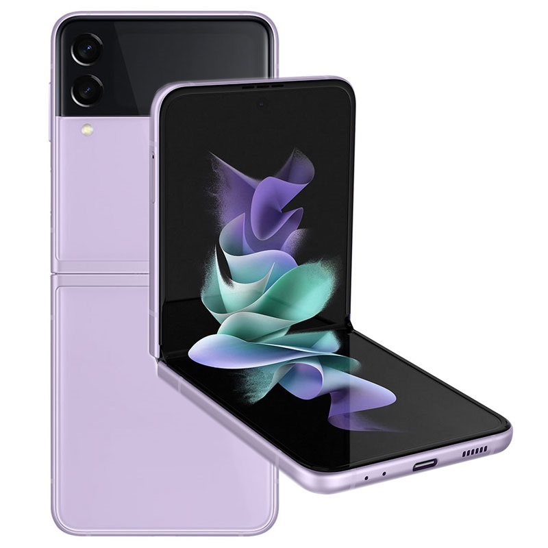 Samsung Galaxy Z Flip3 5G / Foldable 6.7 Dynamic AMOLED + 1.9 Super AMOLED / Snapdragon 888 / 8GB / 128GB / 3300mAh / Purple