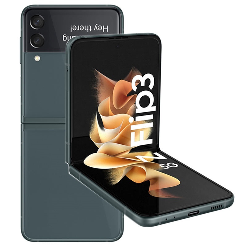 Samsung Galaxy Z Flip3 5G / Foldable 6.7 Dynamic AMOLED + 1.9 Super AMOLED / Snapdragon 888 / 8GB / 128GB / 3300mAh / Green