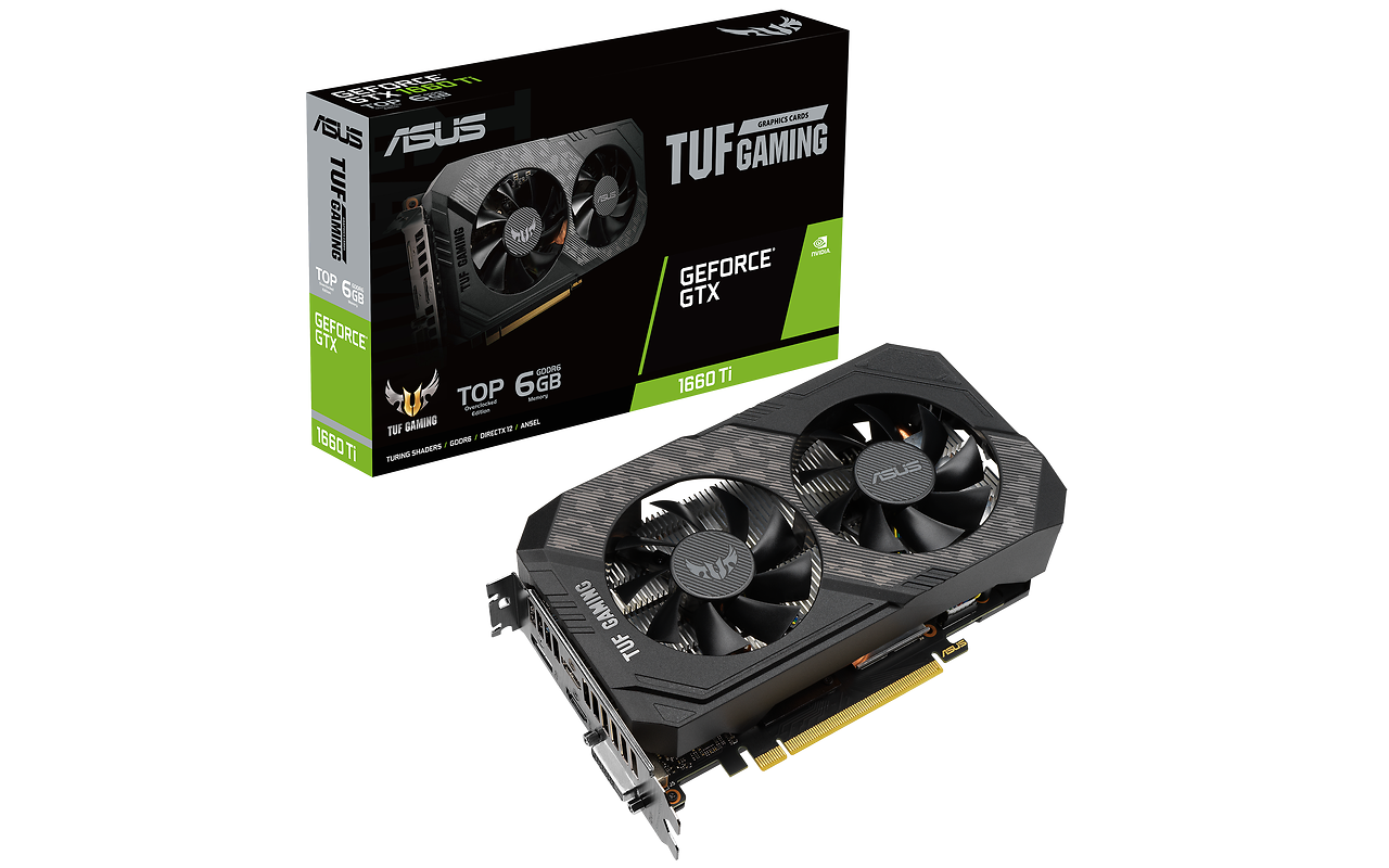 ASUS GeForce GTX 1660 Ti 6GB GDDR6 192bit TUF Gaming EVO TOP / TUF-GTX1660TI-T6G-EVO-GAMING