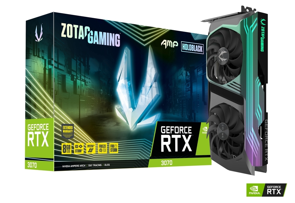 ZOTAC GeForce RTX 3070 AMP Holo LHR / 8GB GDDR6 256bit / ZT-A30700F-10PLHR