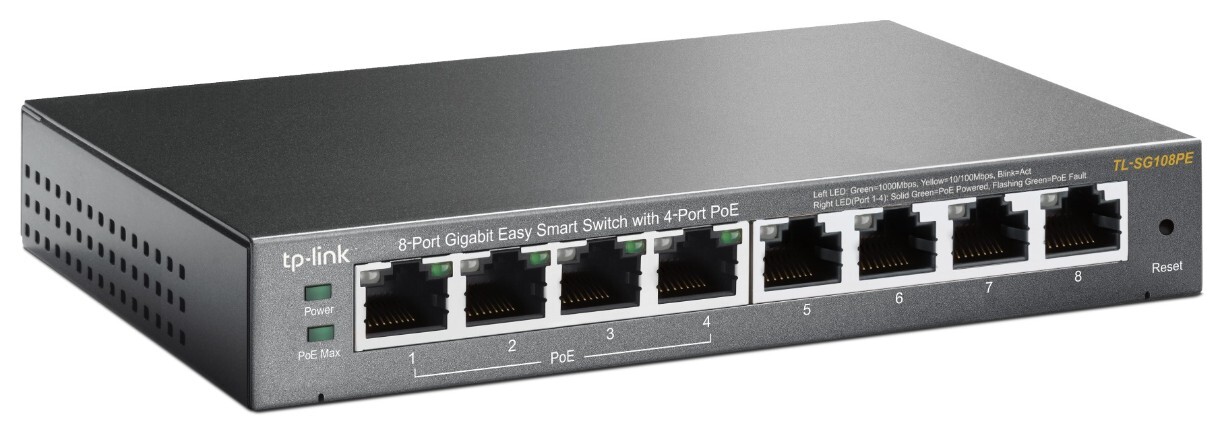 TP-LINK TL-SG108PE / 8port Gigabit / 4port POE /
