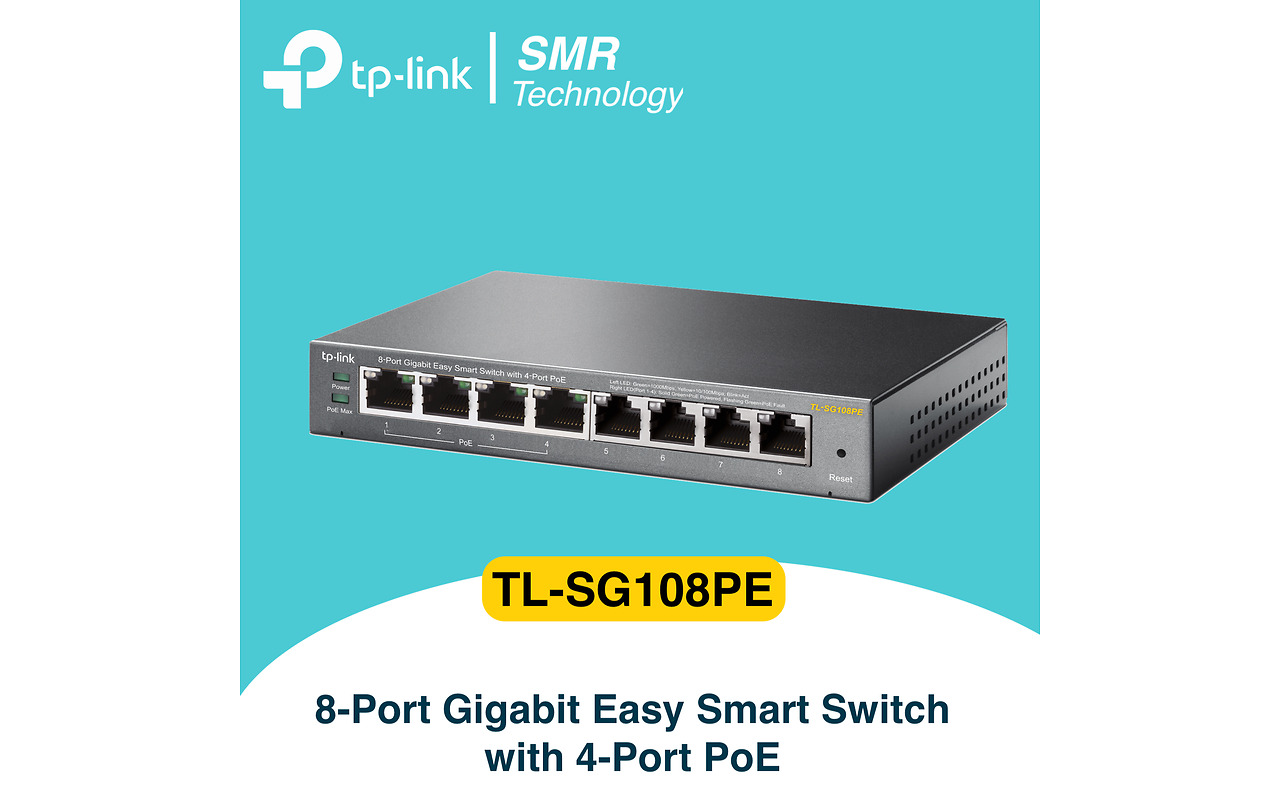 TP-LINK TL-SG108PE / 8port Gigabit / 4port POE /