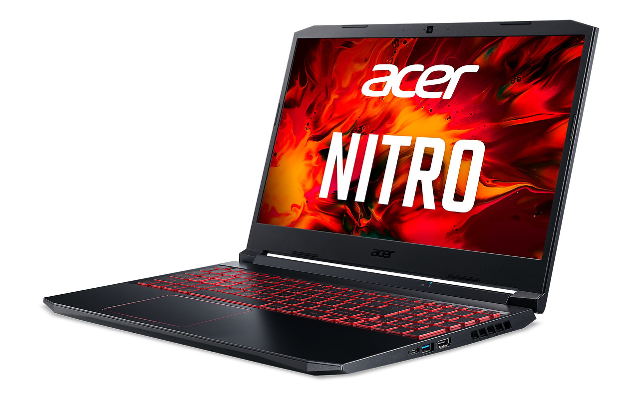 Acer Nitro AN515-55-5046 / 15.6" FullHD IPS 144Hz / Core i5-10300H / 16GB DDR4 / 512GB NVMe / GeForce RTX 3050 4GB GDDR6 / No OS