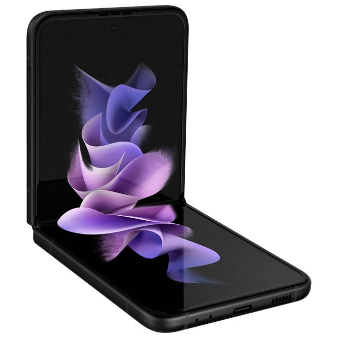 Samsung Galaxy Z Flip3 5G / Foldable 6.7 Dynamic AMOLED + 1.9 Super AMOLED / Snapdragon 888 / 8GB / 256GB / 3300mAh / Black
