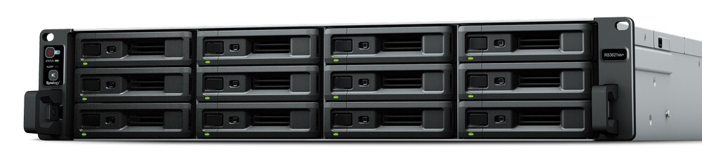 Synology RS3621xs+ / 12-bay / Xeon 8 Core / 8Gb RAM / 2x10GbE / 4x1GbE / 2xPCIe