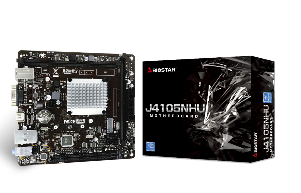 Biostar J4105NHU / Celeron J4105 + Dual DDR4 Mini-ITX