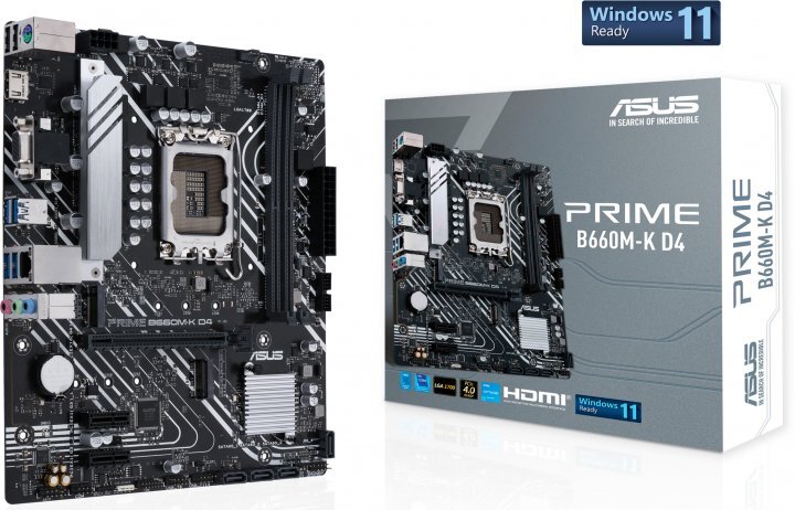 ASUS PRIME B660M-K D4 / mATX LGA1700 DDR4 5333