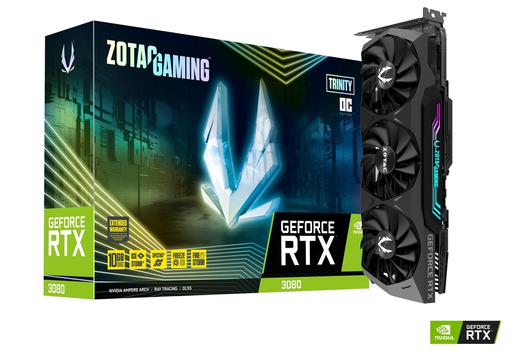 ZOTAC GeForce RTX 3080 Trinity OC LHR 10GB GDDR6X 320bit / ZT-A30800J-10PLHR
