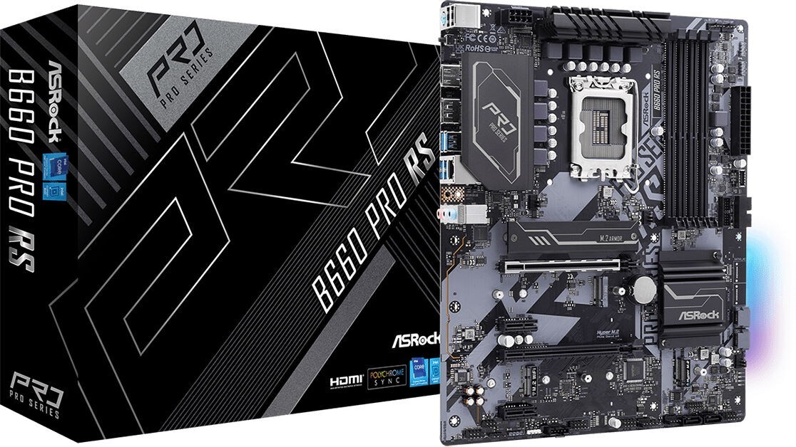 ASRock B660 PRO RS / ATX LGA1700 DDR4 4800+
