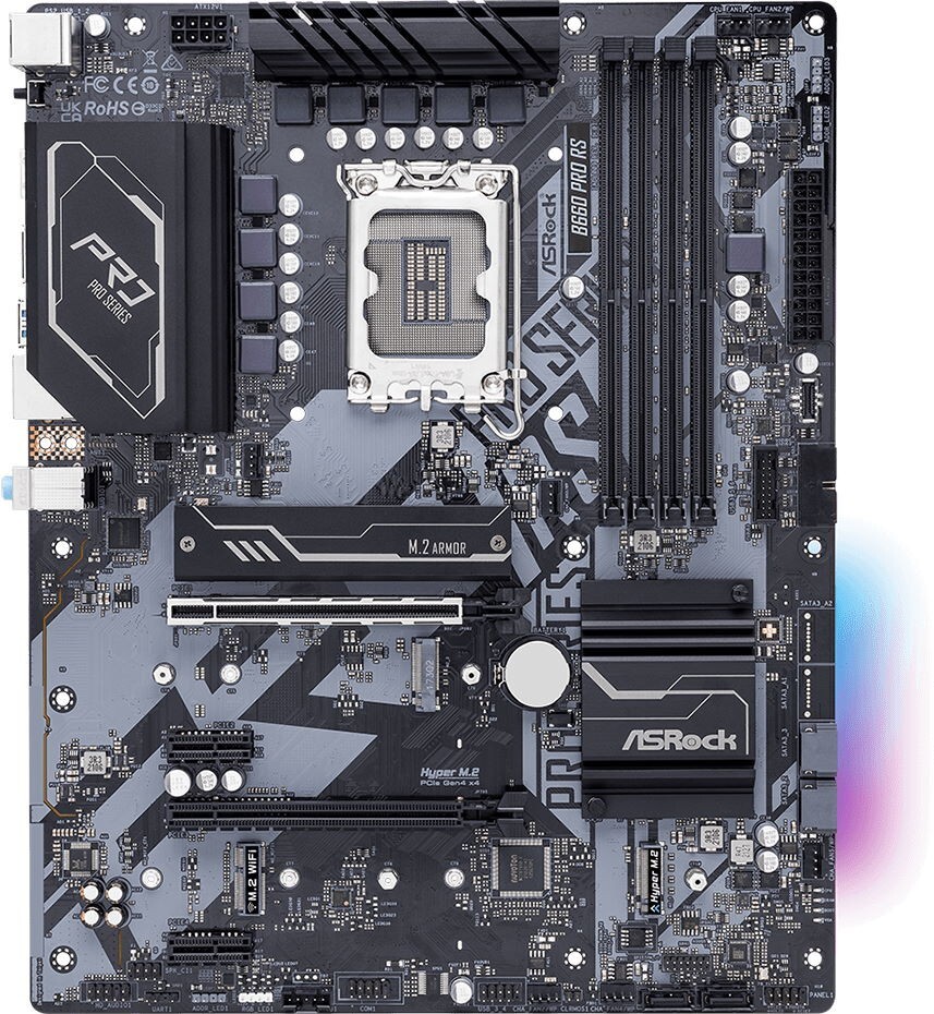 ASRock B660 PRO RS / ATX LGA1700 DDR4 4800+