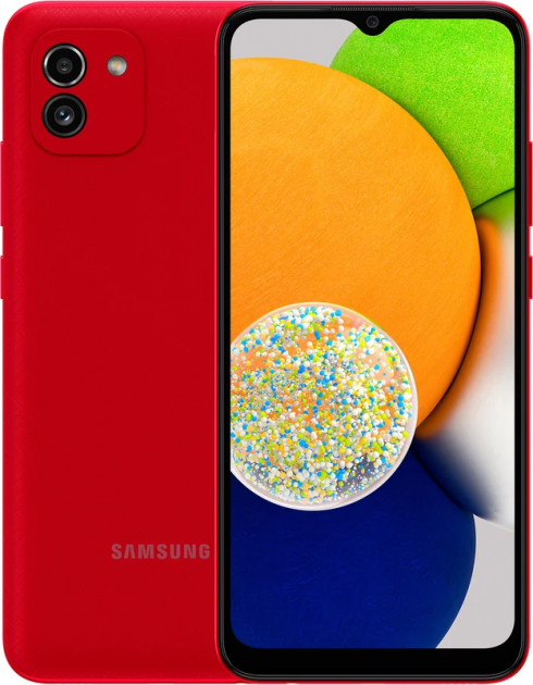 Samsung Galaxy A03 / 6.5'' PLS TFT / Octa-core / 3Gb / 32Gb / 5000mAh / Red