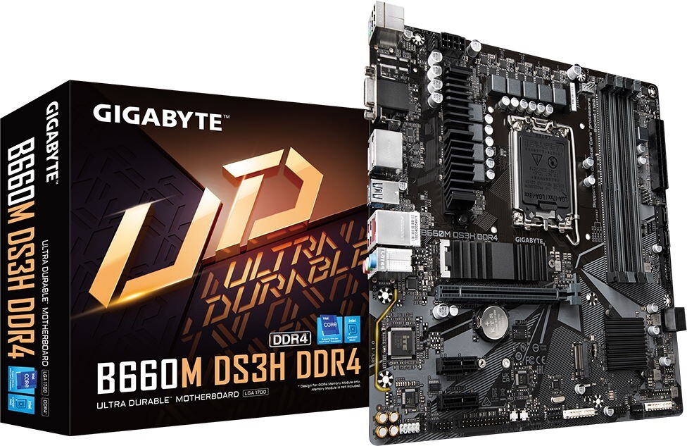 GIGABYTE B660M DS3H DDR4 1.0 / mATX LGA1700 DDR4 5333