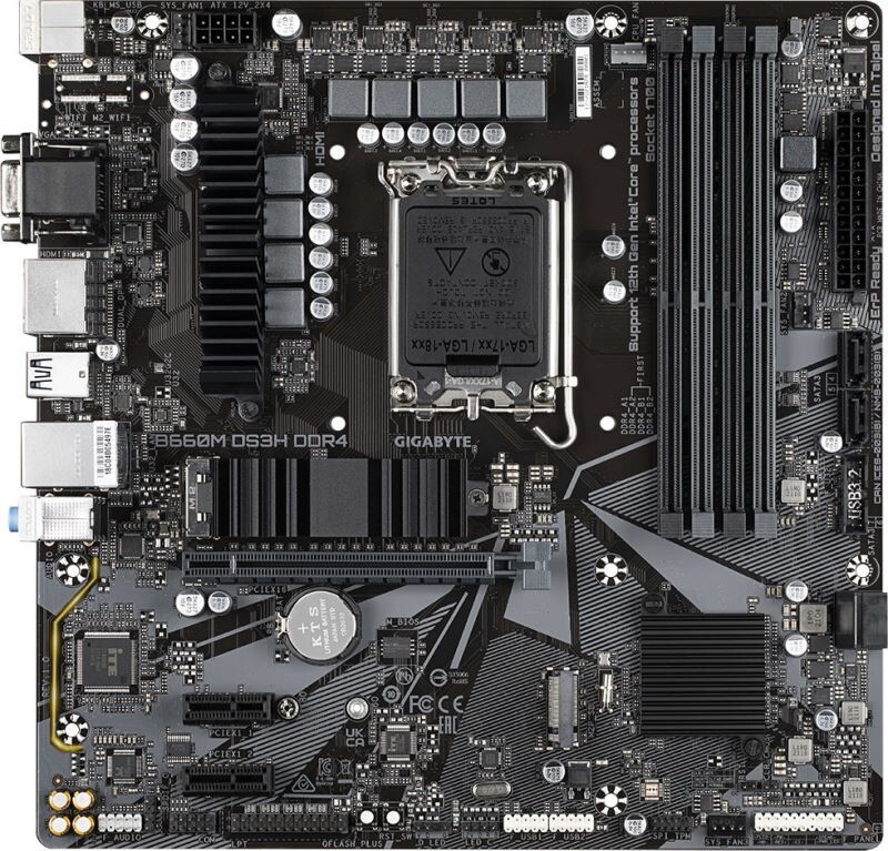 GIGABYTE B660M DS3H DDR4 1.0 / mATX LGA1700 DDR4 5333