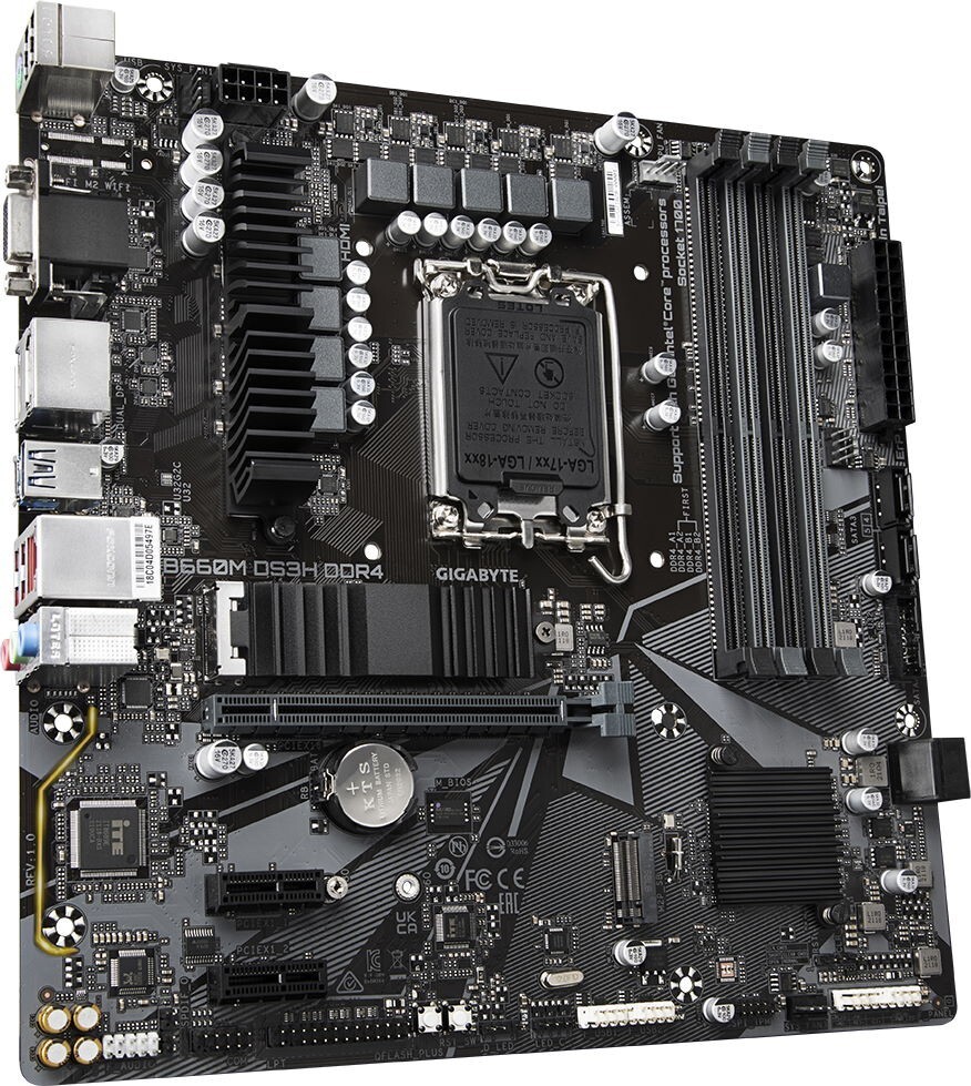 GIGABYTE B660M DS3H DDR4 1.0 / mATX LGA1700 DDR4 5333