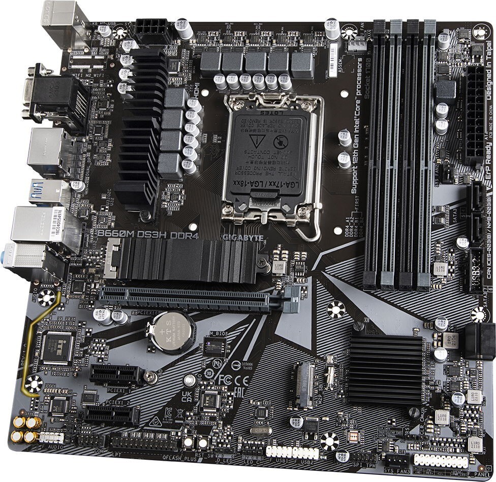 GIGABYTE B660M DS3H DDR4 1.0 / mATX LGA1700 DDR4 5333