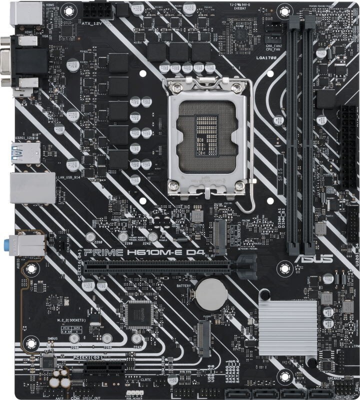 ASUS PRIME H610M-E D4 / mATX LGA1700 2x DDR4 3200