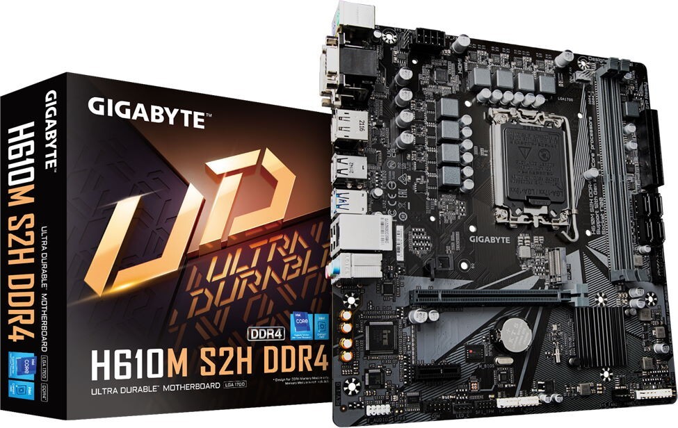GIGABYTE H610M S2H DDR4 / mATX LGA1700 2x DDR4 3200