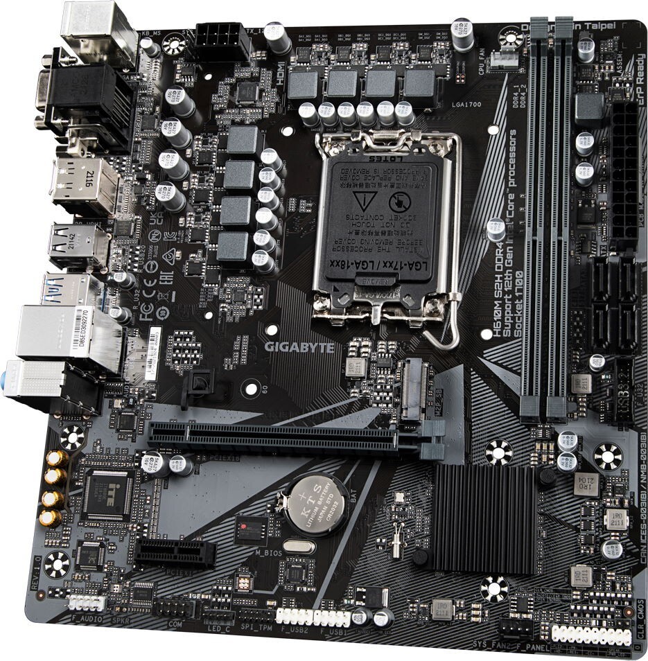 GIGABYTE H610M S2H DDR4 / mATX LGA1700 2x DDR4 3200