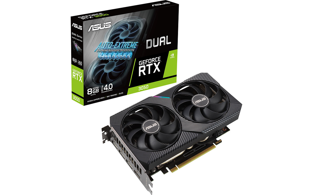 ASUS GeForce RTX 3050 8GB GDDR6 128bit Dual OC / DUAL-RTX3050-O8G