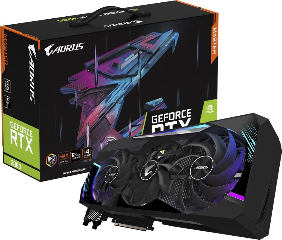 GIGABYTE GeForce RTX 3080 12GB GDDR6X 384bit Aorus Master / GV-N3080AORUS M-12GD