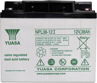 Yuasa NPL38-12I / 12V / 38AH